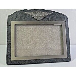 Harley Davidson -Gift - 2004 Slate Picture Frame 4”x6” Hallmark Collectible